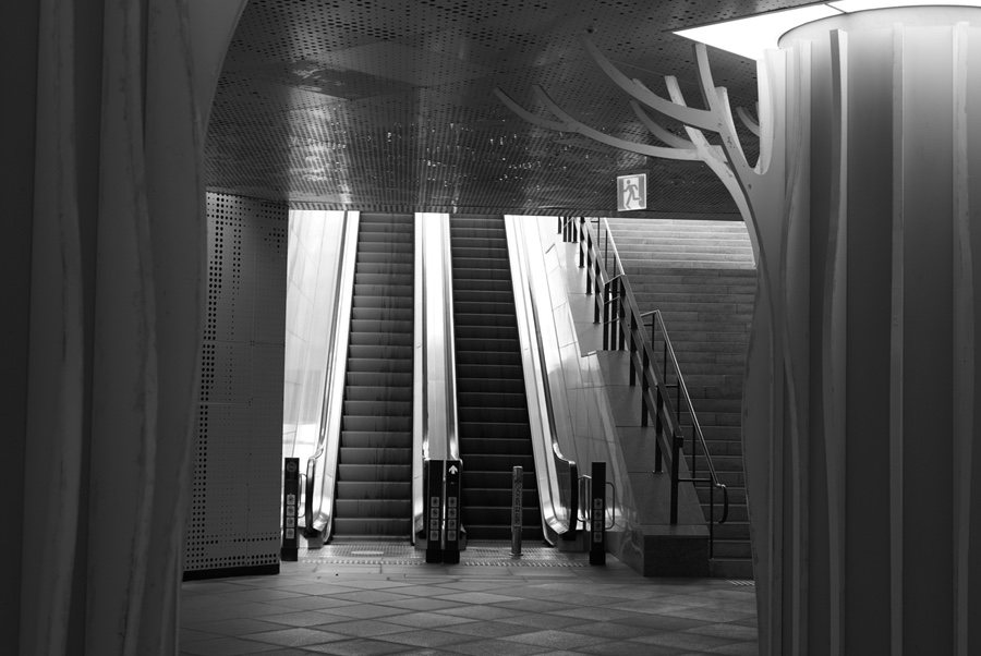 Escalators and stairs in Seoul